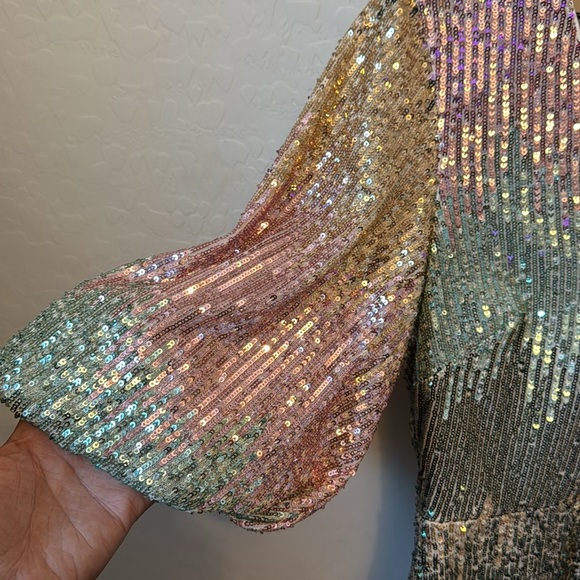 ONE33 Social Ombré Sequin Minidress Size 4 - Picture 5 of 8